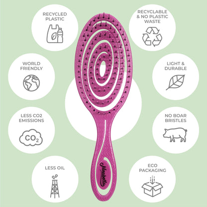 Ninabella Detangling Hair Brush for Women & Men - Pink
