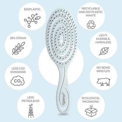 Ninabella Detangling Hair Brush for Women & Men - Blue