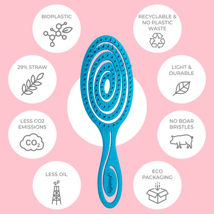 Ninabella Detangling Hair Brush for Women & Men - Ocean Blue