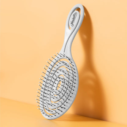 Ninabella Spiral Hair Brush - Grey