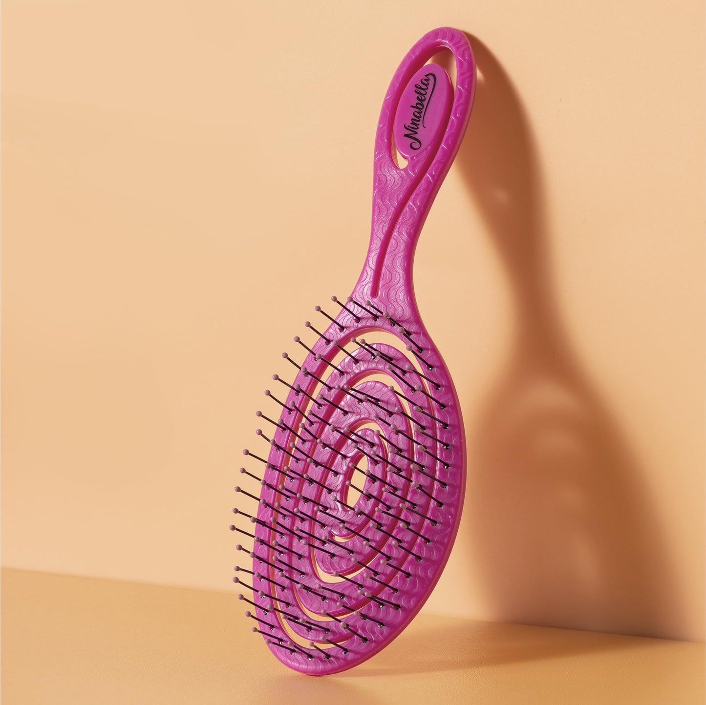 Ninabella Detangling Hair Brush for Women & Men - Pink