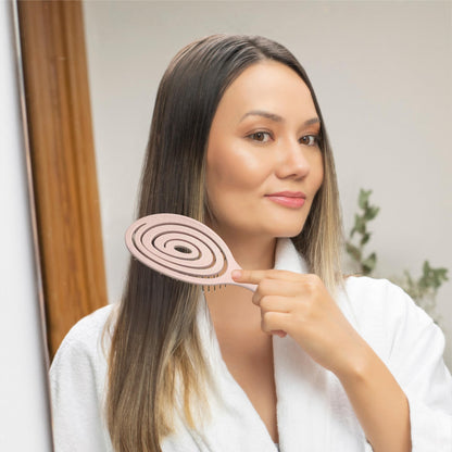 Ninabella Detangling Hair Brush for Women & Men - Rose Gold