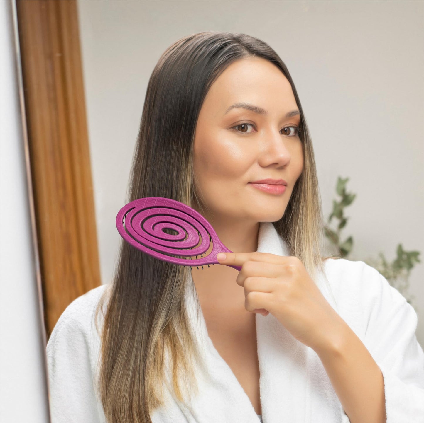Ninabella Detangling Hair Brush for Women & Men - Pink