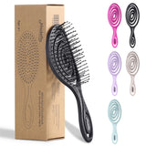 Ninabella Mini Spiral Hair Brush - Black