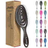 Ninabella Detangling Hair Brush for Women & Men - Chocolate Brown