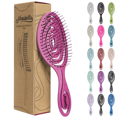 Ninabella Detangling Hair Brush for Women & Men - Pink