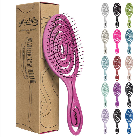 Ninabella Detangling Hair Brush for Women & Men - Pink