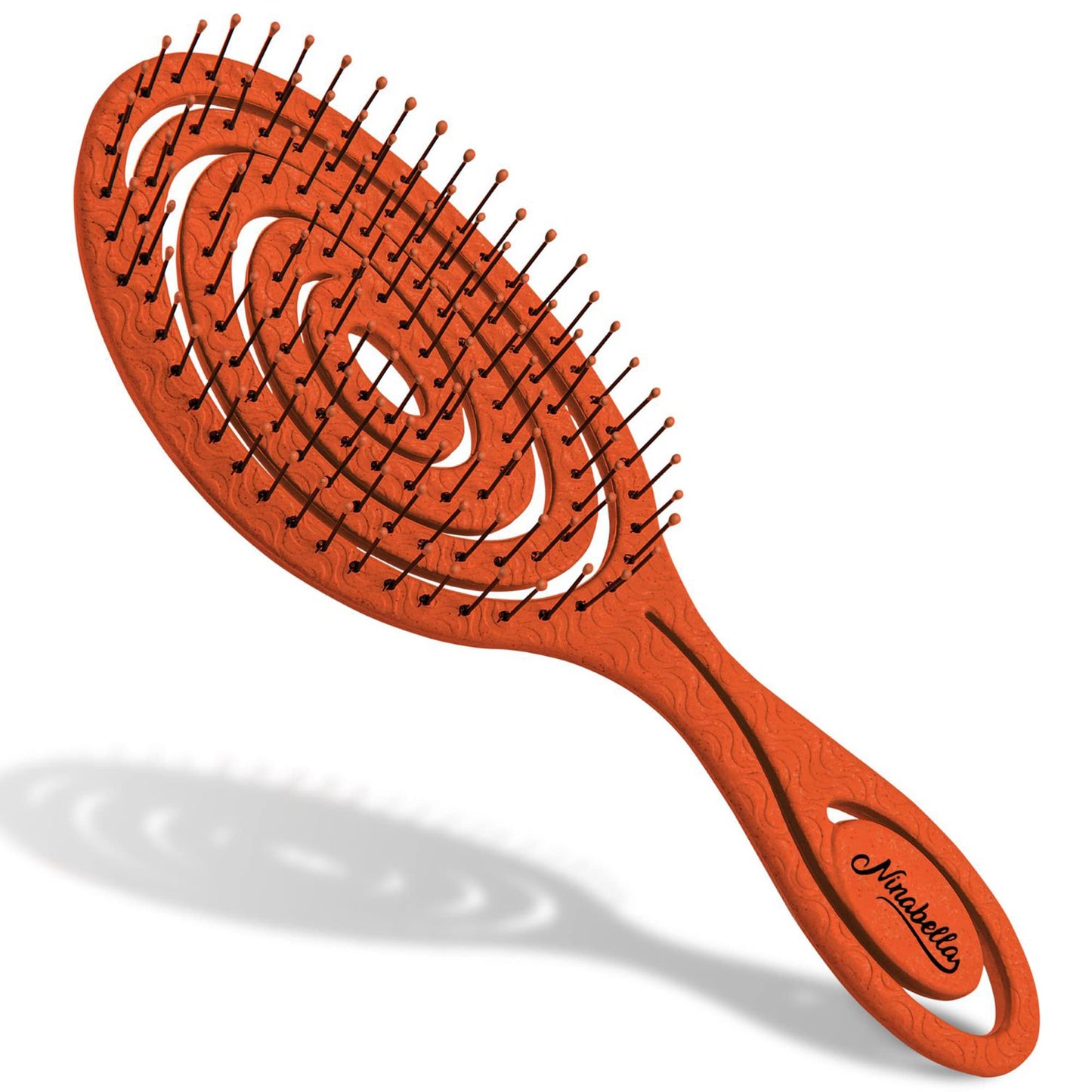 Ninabella Detangling Hair Brush for Women & Men - Red