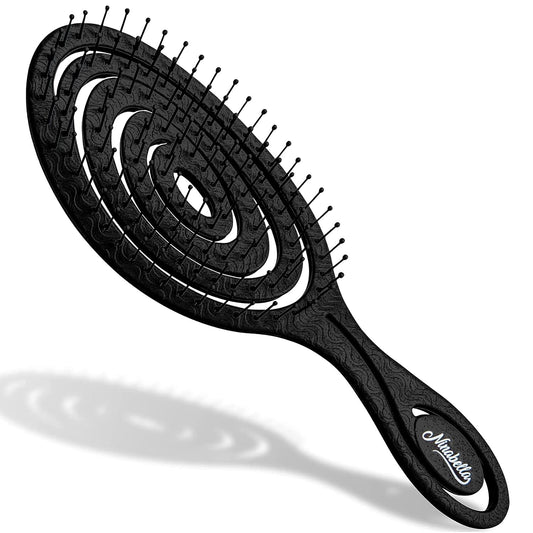 Ninabella Detangling Hair Brush for Women & Men - Black